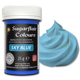 Potravinářské barvivo Sugarflair Paste Pastel Sky Blue, potravinářské barvivo na těstoviny, na fondán a marcipán, koncentrované barvy Spectral - 25 g
