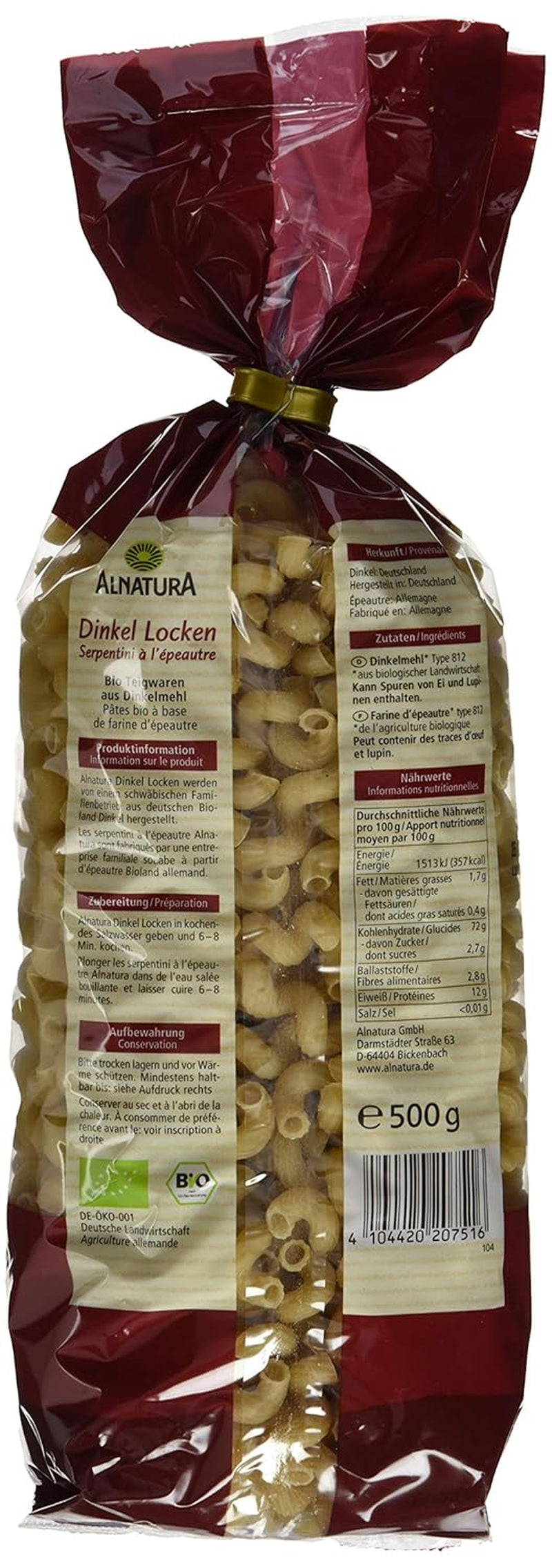 Bio špaldové kadeře, 500 g