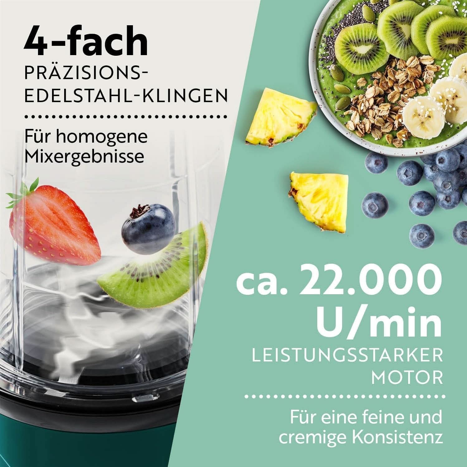 Gourmetmaxx Mr Magic Blender, Smoothie Maker s balíčkem příslušenství Xxl Naty Shop