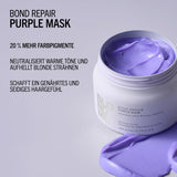 Schwarzkopf Professional BLONDME Bond Repair Purple Mask Maska pro chladné vlasy Neutralizuje žluté tóny pro barvené, odbarvené a světlé vlasy Hloubkové kondicionování a posílení 200 ml Maska na vlasy Naty Shop