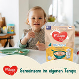 Milupa Stracciatella mléčná kaše - Dětská cereálie bez lepku a palmového oleje - Bez konzervantů a barviv - Od 8 měsíců - 4 x 400 g