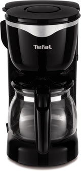 Tefal CM3408 Skleněný mini kávovar (600 W, 6 šálků) černý/nerezová ocel, CM340811