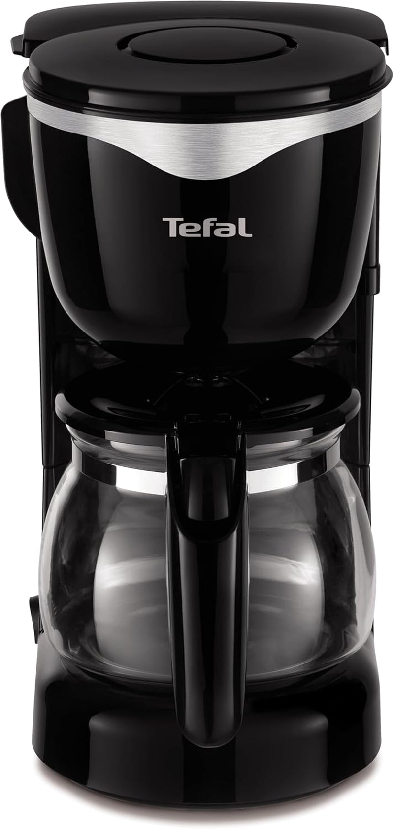 Tefal CM3408 Skleněný mini kávovar (600 W, 6 šálků) černý/nerezová ocel, CM340811