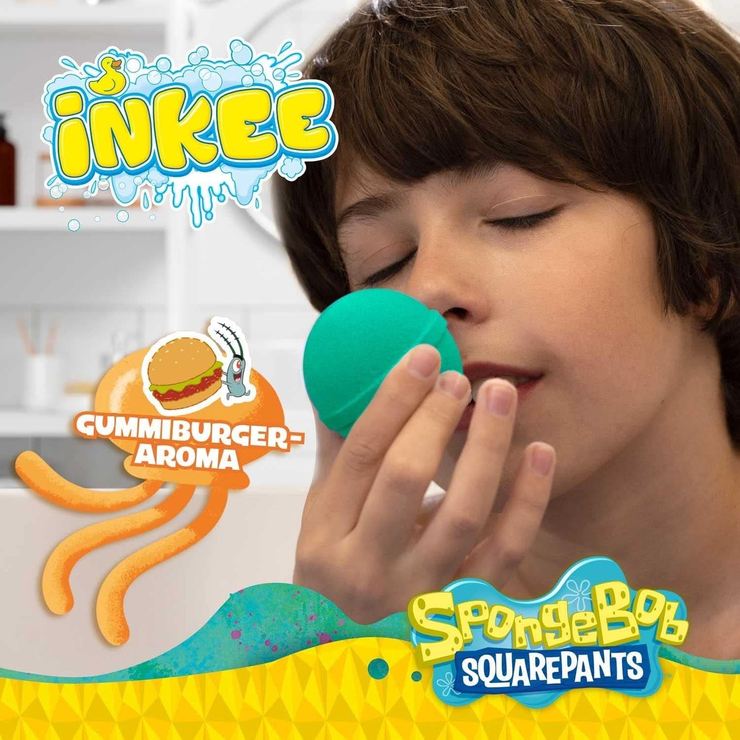 INKEE Spongebob Překvapení pro děti Bomba do vany SpongeBob SquarePants Sběratelská kolekce 80 gramů Naty Shop