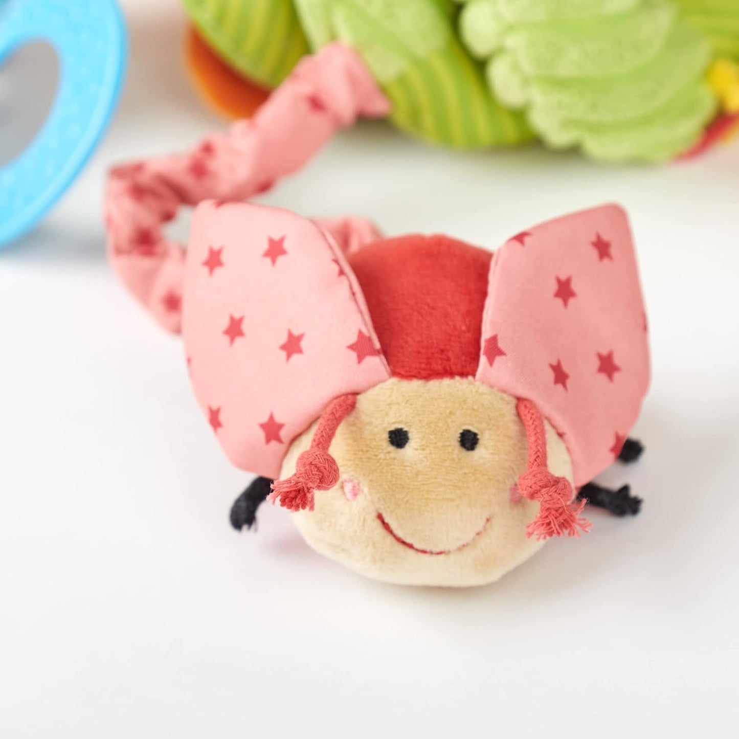 SIGIKID 42249 Aktivní spirálový motýl Baby Activity On Tour dívčí hračka pro děti doporučená od narození vícebarevná Hračky Bebe Naty Shop