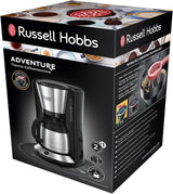 Kávovar Russell Hobbs [Sprchová hlavice pro optimální extrakci a aroma] Dobrodružný (1 až 8 šálků, 1,0 l termo karafa, automatické vypínání, systém proti odkapávání, 1100 W) Filtrační kávovar 24020-56