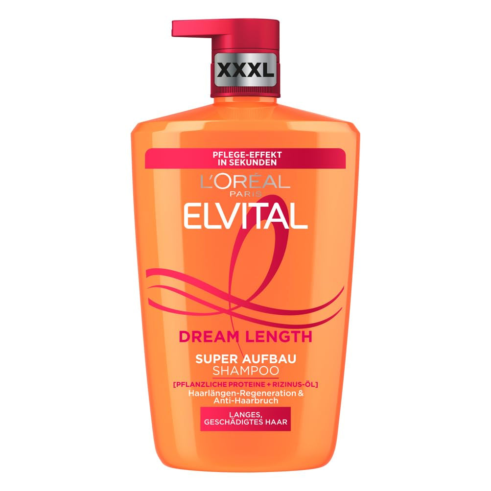 L'Oréal Paris Elvital Dream Length Super Building Shampoo, pro vysněné dlouhé vlasy Sprcha a koupel L'Oréal 1 litr Dream Length