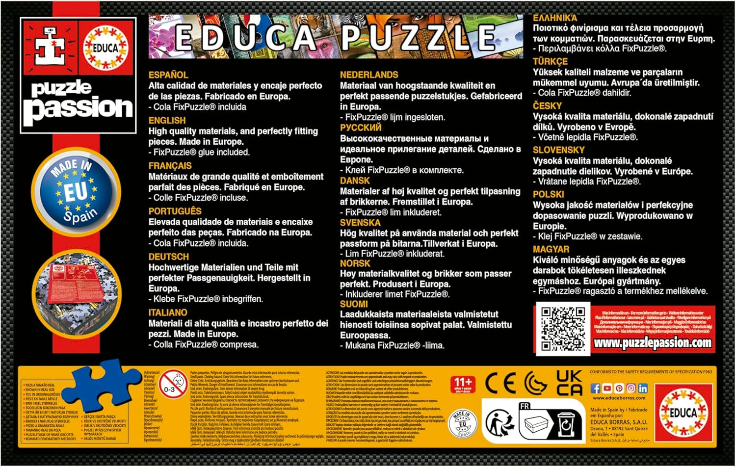 Educa - Puzzle 500 dílků pro dospělé | Candy koláž. Rozměry: 48 X 34 cm. Obsahuje lepidlo na puzzle Fixpuzzle. Už 11 let (19904) Puzzle Naty Shop