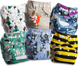 Littles a Bloomz FLP2-0406 Standard Clip opakovaně použitelná plena, 4 plenky