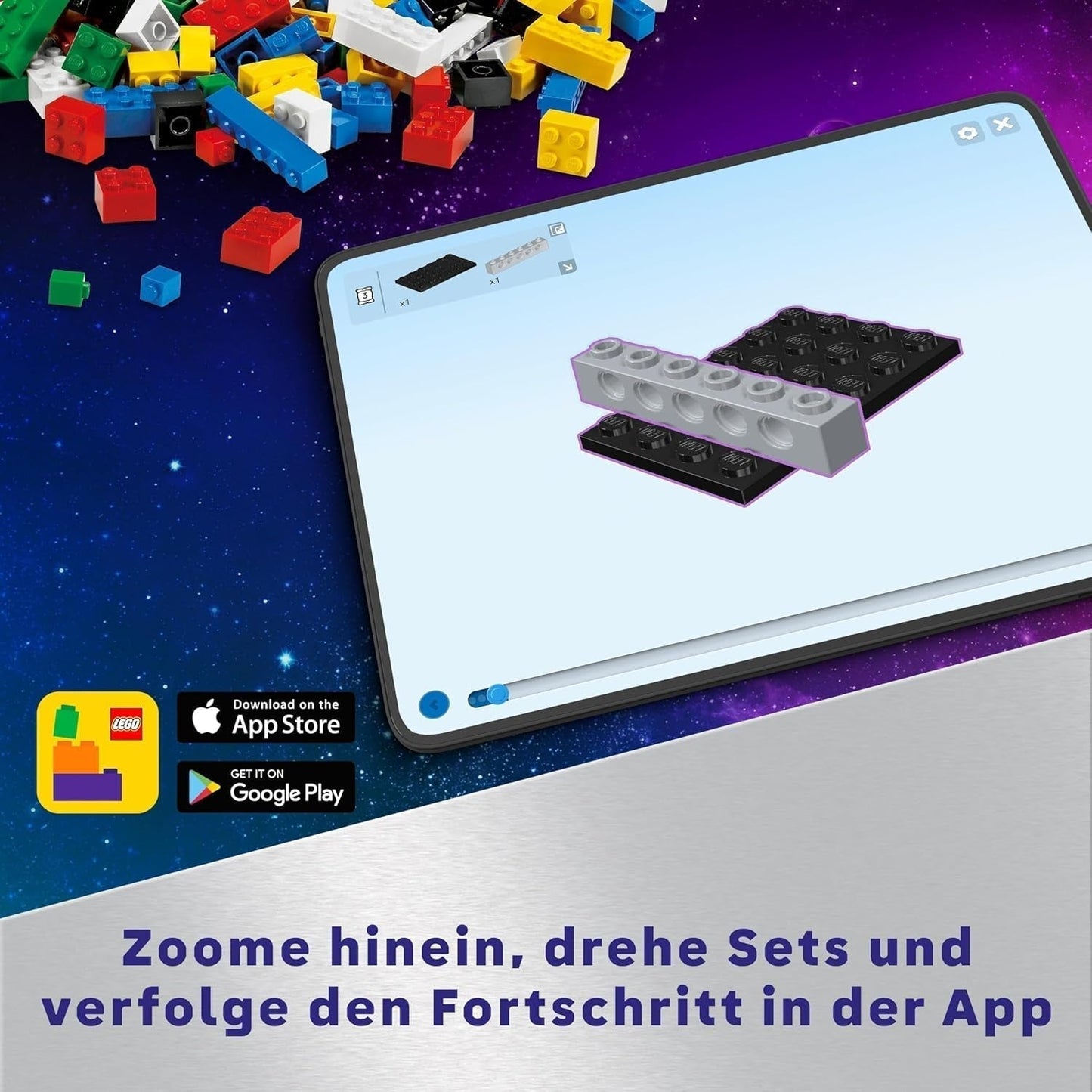 Vesmírná loď LEGO City, vesmírná hračka pro stavbu raketoplánu pro děti, chlapce a dívky od 6 let, sada s figurkou astronauta 60430 Stavebnice Besuche den LEGO-Store