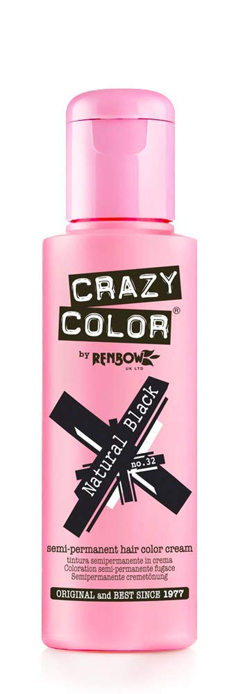 GO TOXIC UV semipermanentní krém na barvení vlasů, 100 ml (1 balení) Naty Shop Barva na vlasy Přírodní černá 100 Ml (1 balení)