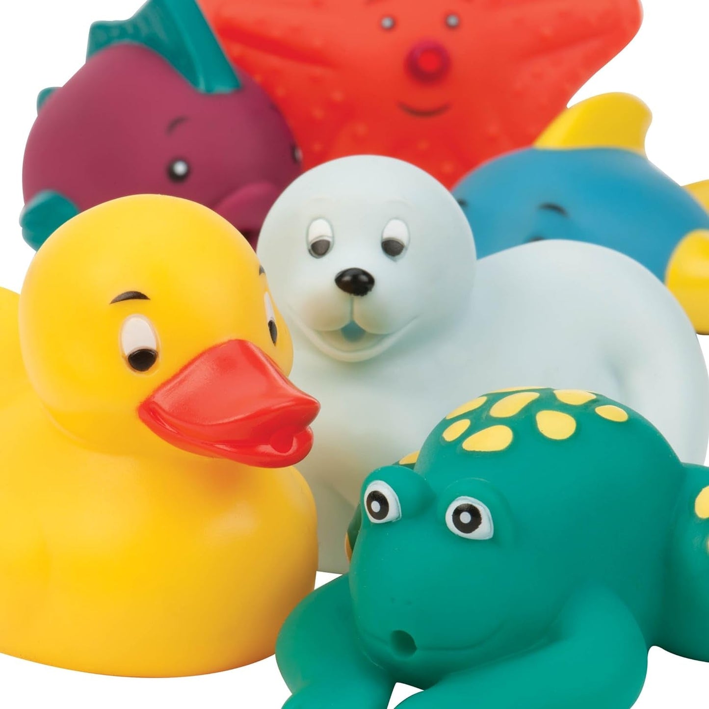 Battat 12dílná hračka do vany Dětská hračka do vany Vodní zvířátka - kamarádi do vany pro miminka 10 měsíců - hračka do vany kachna a další Bebe Toys Naty Shop