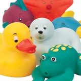 Battat 12dílná hračka do vany Dětská hračka do vany Vodní zvířátka - kamarádi do vany pro miminka 10 měsíců - hračka do vany kachna a další Bebe Toys Naty Shop
