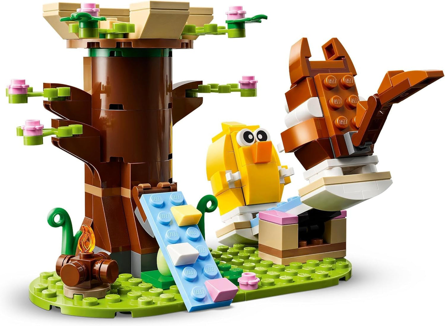 LEGO Spring Zvířecí Hřiště, Stavebnice Ptáček a Veverka, Hrací sada Domeček na stromě pro děti, Nápad na dárek pro 8leté chlapce a dívky, Sada zvířat, Hračka figurky zvířat 40709 Stavebnice Beuche den LEGO-Store