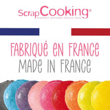 Scrapcooking - Sada 9 práškových potravinářských barviv - Modrá, Žlutá, Růžová, Fialová, Oranžová, Limetkově zelená, Červená, Pudrově růžová, Černá - Jedlé barvivo v prášku na dorty, muffiny, macarony - 4270
