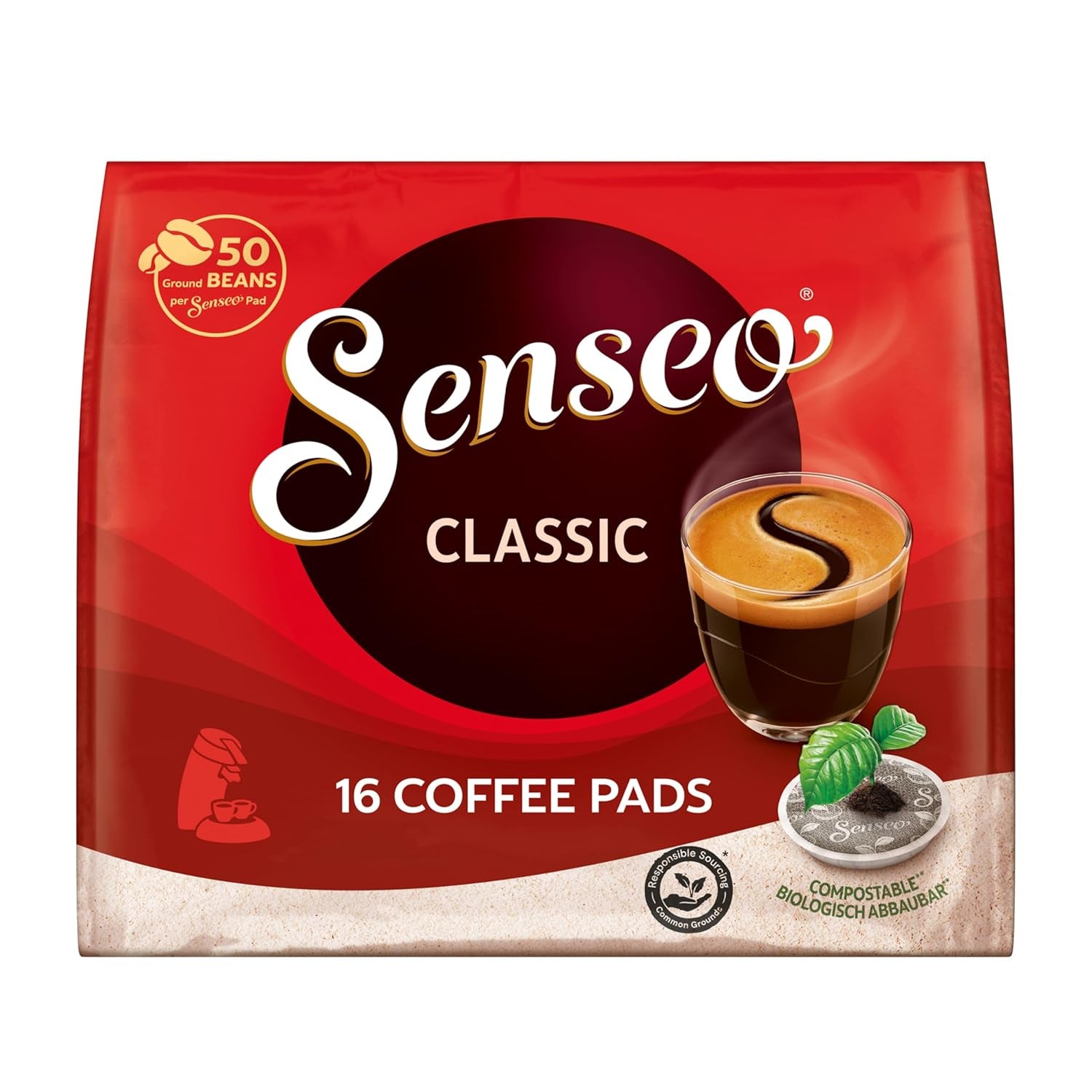 Senseo Pads Probierbox 5 Sorten, Vielfaltspaket, 5 x 16 Getränke, 80 kaffeepadů