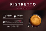 Café Royal Ristretto – kávové kapsle kompatibilní s Nespresso®, 100% Arabica, intenzivní, tmavé pražení, intenzita 11/12, Rainforest Alliance, 36 kapslí