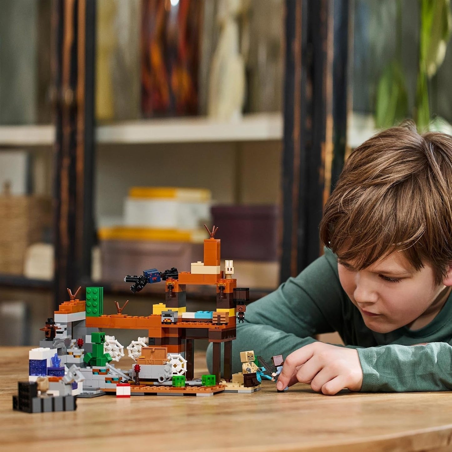 LEGO Minecraft Badlands Mine Videohra Minařská sada hraček pro chlapce a dívky ve věku 8+ Zábavná stavebnice Kostky Dobrodružná sada Dárek k narozeninám 21263 Stavebnice Besuche den LEGO-Store
