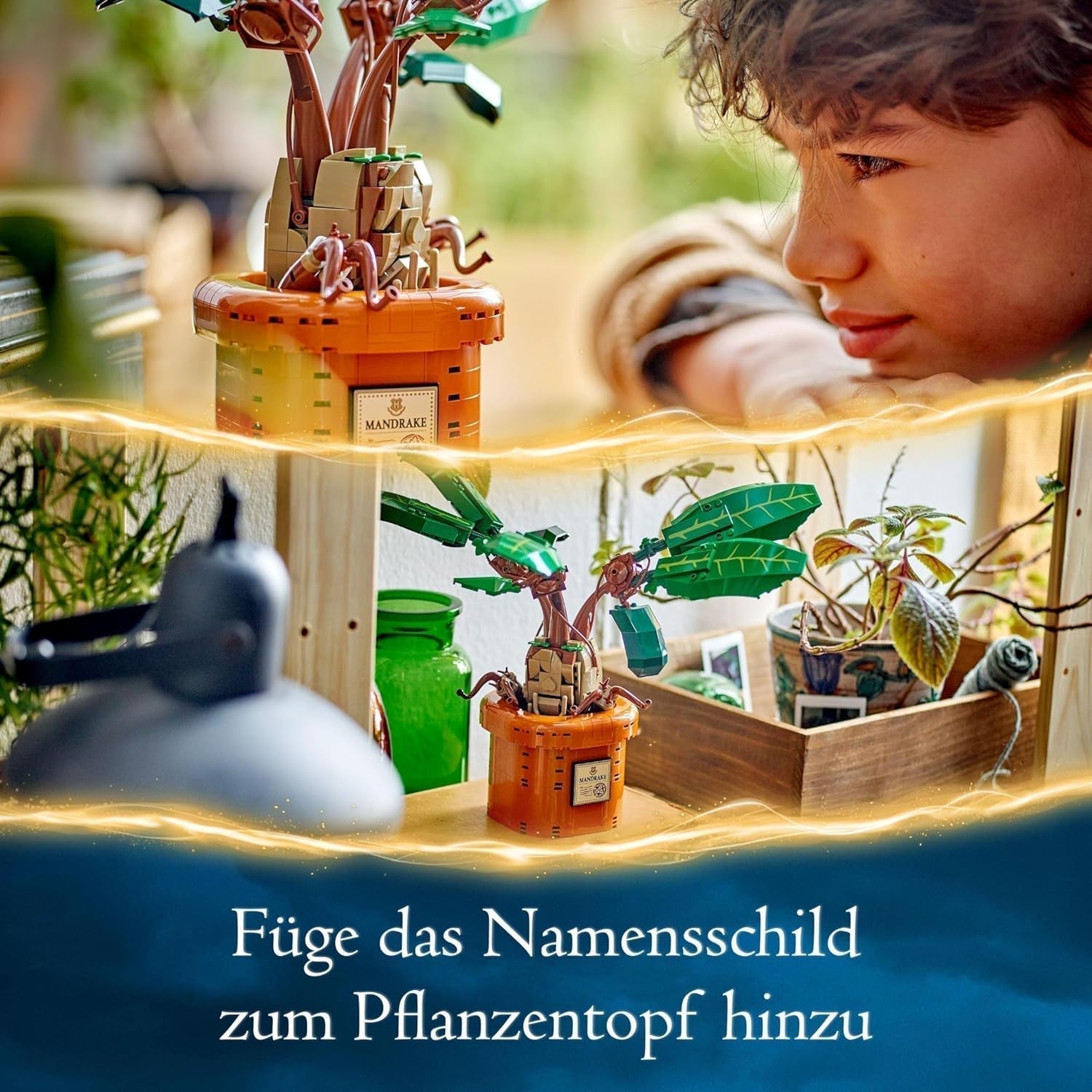 LEGO Harry Potter Magic Potion Plant: Mandrake, hračka rostlin v květináči, kouzelný dárek pro dívky, chlapce a všechny fanoušky, nápaditá dětská herní sada, domácí dekorace 76433 Stavebnice Besuche den LEGO-Store