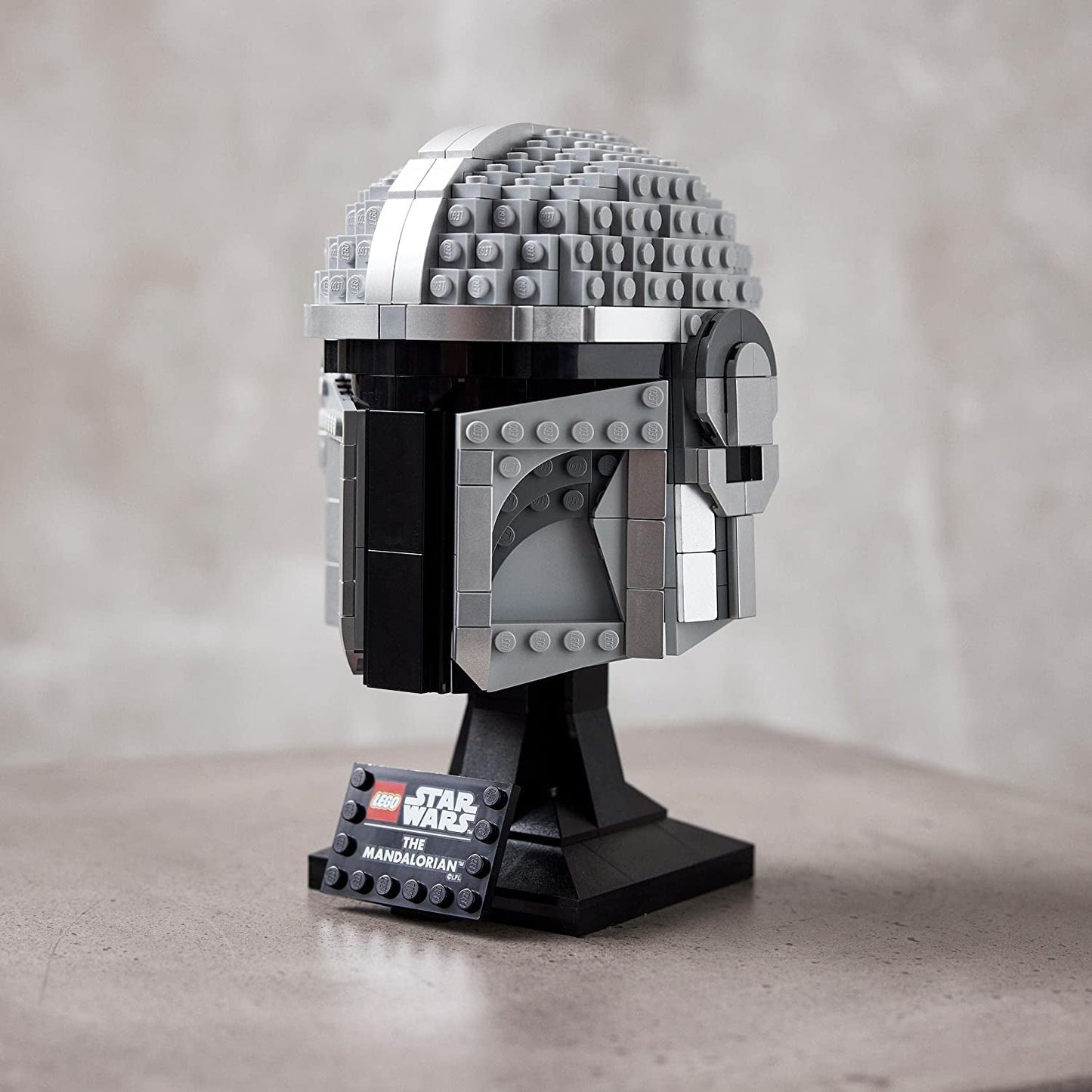 Model Mandalorianské helmy LEGO Star Wars, kolekce dekorací do pokoje a skvělý dárek pro dospělé, stavebnice, muže, ženy, matku, otce, tip na dárek pro kolekci 75328 Stavebnice Besuche den LEGO-Store