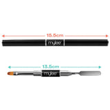 Mylee Magic Extender Gel Tool Mit Zwei Enden – 2v1 Pinsel & Spachtel Für UV/LED Nagelkunst, Nagelspitzen & Für Extensions