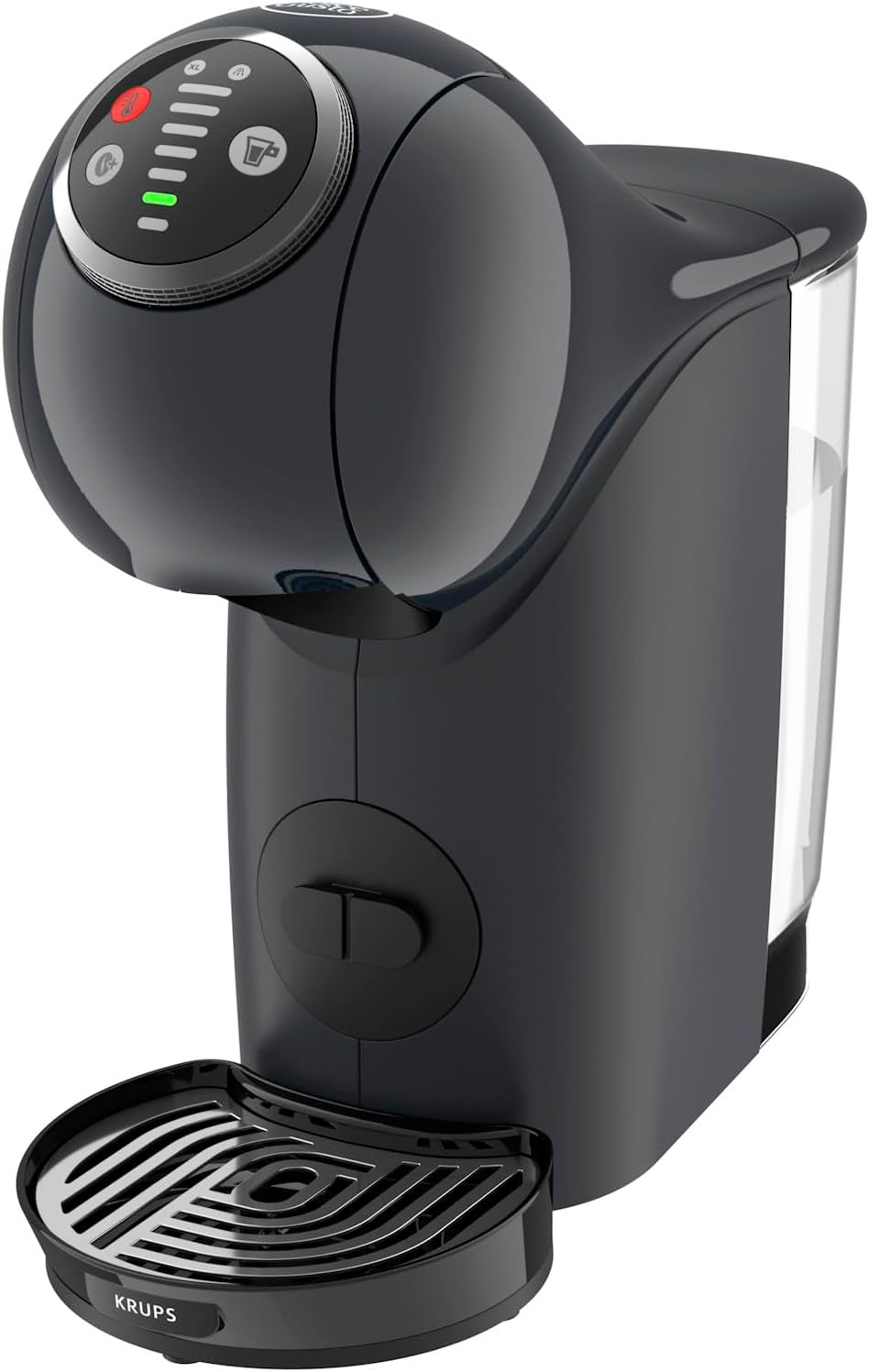 NESCAFÉ Dolce Gusto Genio S Plus od Krups, kompaktní kapslový kávovar, objem 0,8 litru, 1500 wattů, automatické upozornění na odvápnění, vesmírně šedá, KP340B