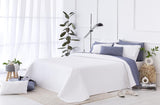 Přehoz Todocama Fine Boutique se vzorem piké, na jaro, léto, podzim a zimu, 100% super měkké mikrovlákno, multifunkční deka, 140/150/160-250 X 260 cm, světle šedá Postele a přikrývky Beuche den Todocama-Store White 250 X 260 Cm