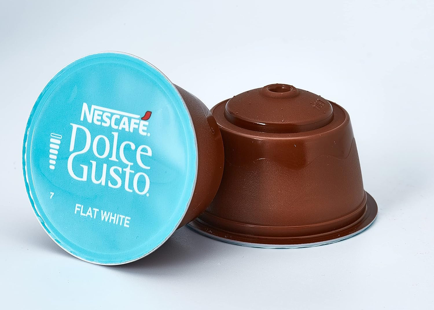 NESCAFÉ Dolce Gusto Flat White, 48 kávových kapslí, Arabica a Robusta Bohnen, Cremig-Milchiger Genuss, Kaffeekreation, Coffee-Shop Trend, Aromaversiegelte, 9er Pack (3x16 kapslí)