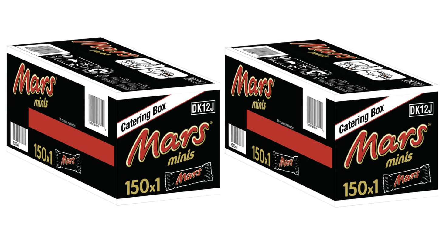Čokoládové tyčinky Mars Minis | Velké balení čokolády | Karamel | 150 x 18 g