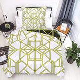 Povlečení pro děti, chlapce, různé modely, se zipem, polyesterová mikrovlákna Povlečení dětské Naty Shop Geometrické linie 135X200 Cm + 80X80 Cm