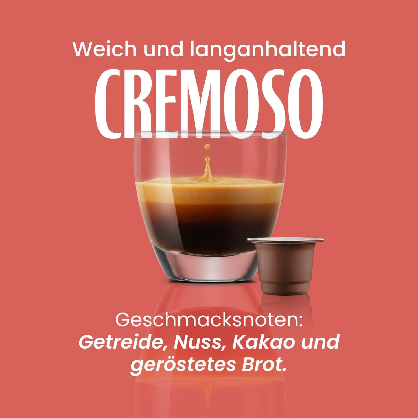 Caffè Vergnano 1882 - Èspresso kompostovatelné kaffeekapseln, kompatibilní s Nespresso, Cremoso (krémové) - Packung Enthält 100 Kapseln