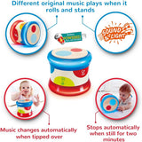 Hape Baby Drum | Pojízdná hudební hračka pro nejmenší, aby se naučila rytmus a různé zvuky, na baterie, od 6 měsíců Baby Toys Naty Shop