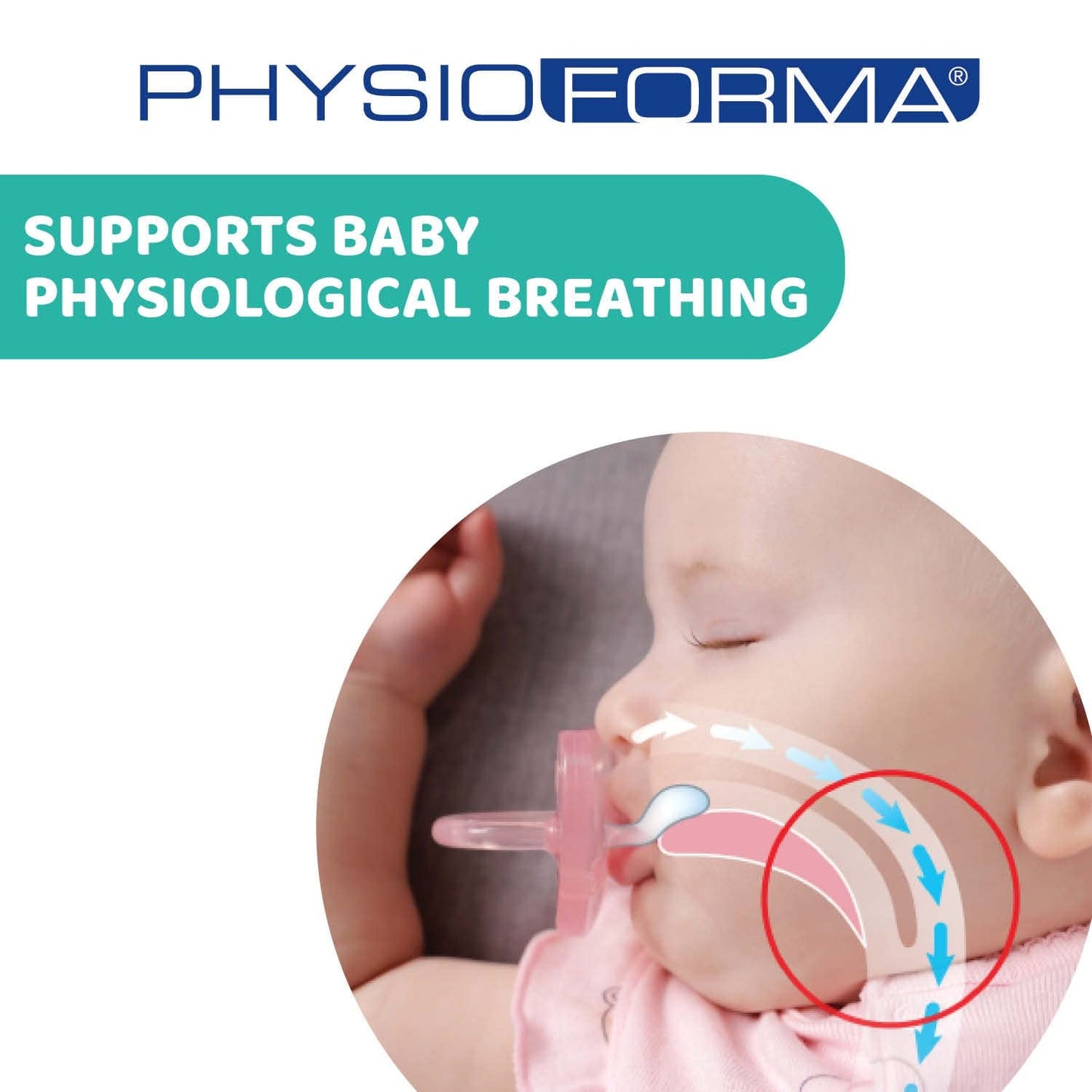 Chicco PhysioForma Comfort Dudlík 6-16 měsíců, 1 kus, Dudlík se silikonovou savičkou, podporuje fyziologické dýchání a podporuje správný vývoj ústní dutiny, modrá