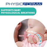 Chicco PhysioForma Comfort Dudlík 6-16 měsíců, 1 kus, Dudlík se silikonovou savičkou, podporuje fyziologické dýchání a podporuje správný vývoj ústní dutiny, modrá