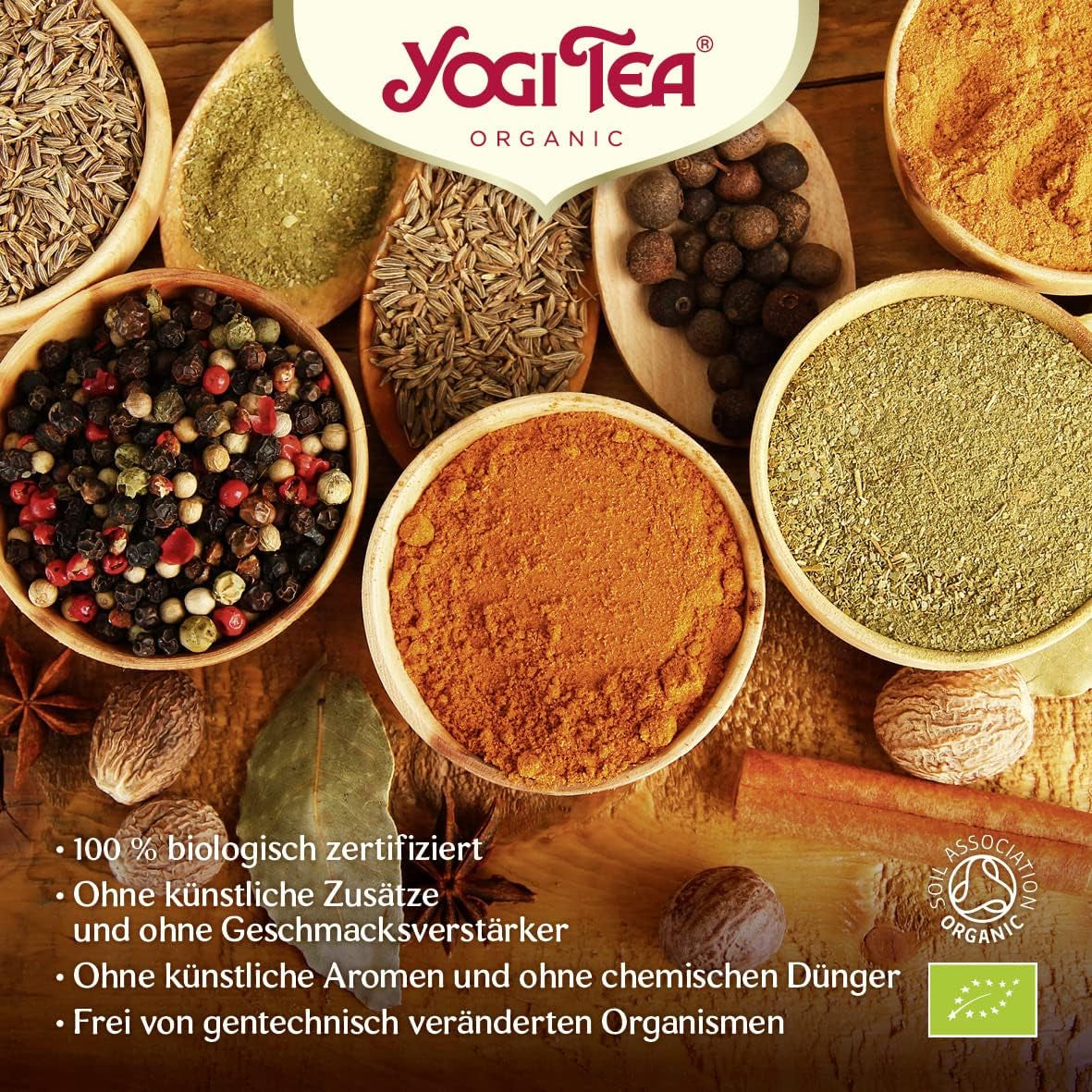 Yogi Tea - zelený čaj Matcha s citronem, BIO bylinný ajurvédský zelený čaj, směs zeleného čaje, Matcha, citronová tráva a limetka, Yogi čaj 6 balení, 6x17 čajových sáčků (celkem 102 čajových sáčků)