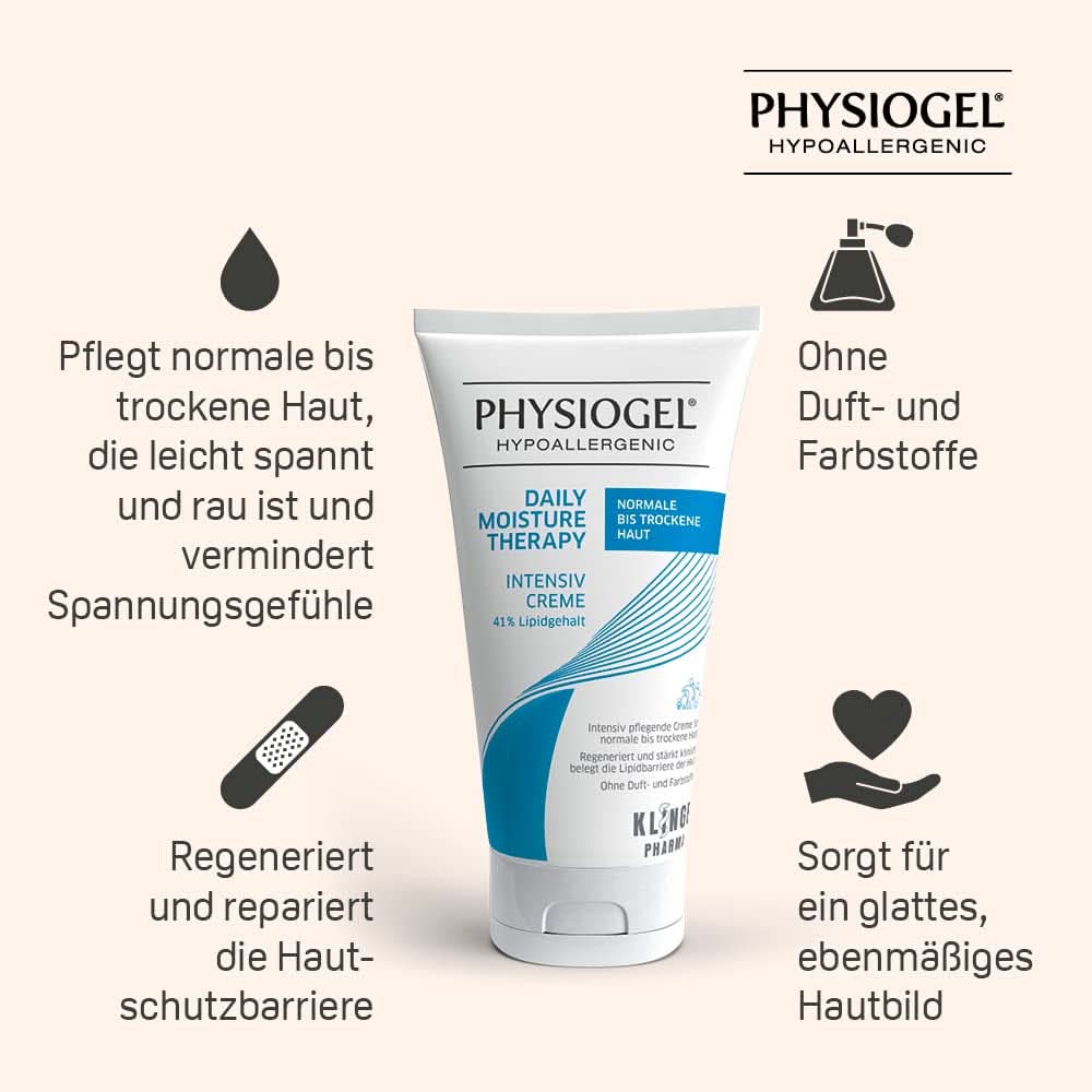 PHYSIOGEL Regenerační hydratační krém pro suchou pleť, 150 ml Kosmetika a kosmetika Naty Shop