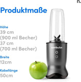 Osobní mixér Nutribullet, mixér Der Leistungsstärkste Für Eine Portion, 1000 Watt Und Leiser Motor, 900 ml Becher Aus Tritan Renew, Leuchtende Touch Bedienknöpfe, Dunkel Grau Bucatarie Naty Shop