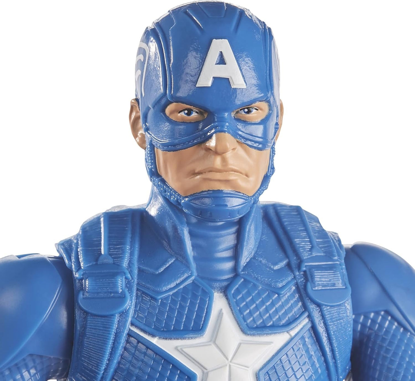 Marvel Avengers Titan Hero Series Blast Gear Kapitán Amerika Akční figurka 30 cm velká hračka pro 4 a více let Modré akční figurky Naty Shop