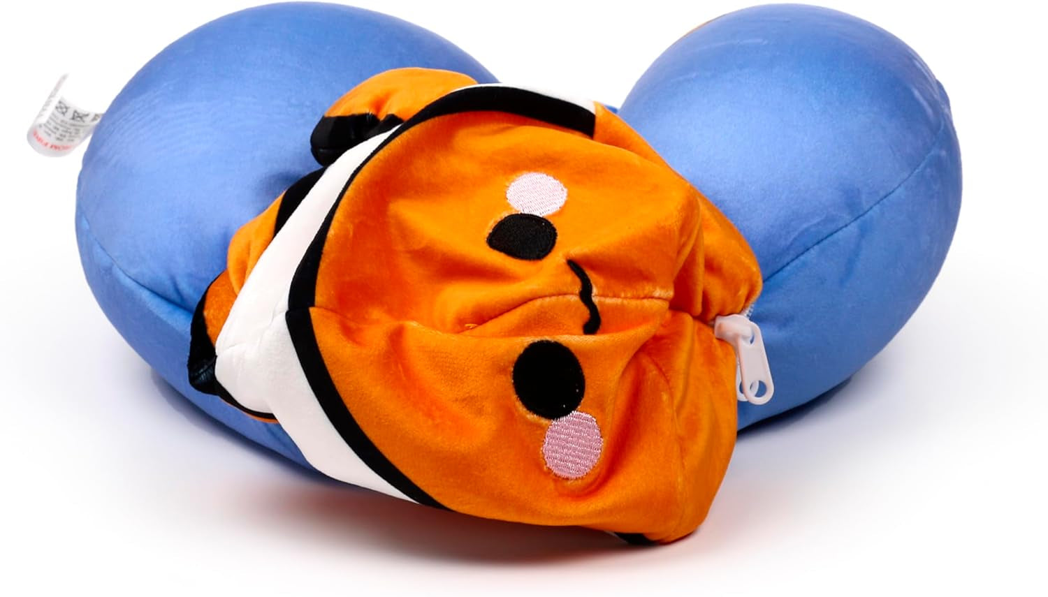 Puckator Swapseazzz Adoramals oceánský clownfish 2 v 1 cestovní polštář a plyšová hračka Travel Pillows Naty Shop