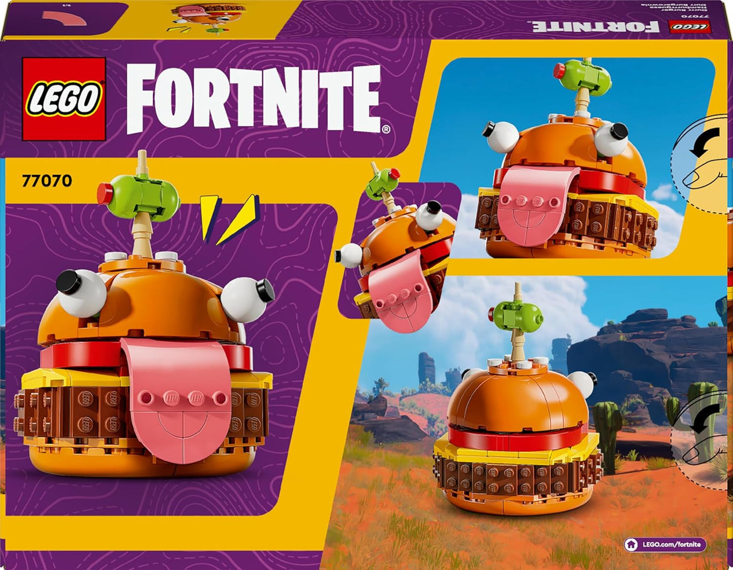 LEGO Fortnite Durrr Burger, Videoherní stavebnice pro hráče 9+, Display Model, Sběratelská figurka, Dárek pro děti, dospívající a dospělé, Sběratelský předmět 77070 Stavebnice Besuche den LEGO-Store