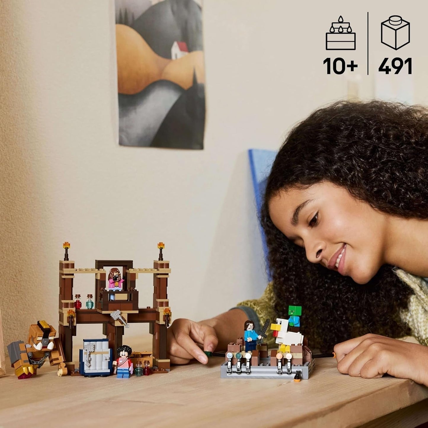 LEGO Minecraft Forest Manor s boxerským ringem - Herní sada se zombie a Oberborstem - Interaktivní stavebnice s vybavením a drahami - Dárek pro chlapce a dívky 10+ - 21272 stavebnic Besuche den LEGO-Store