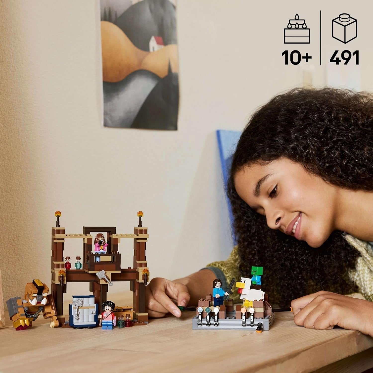 LEGO Minecraft Forest Manor s boxerským ringem - Herní sada se zombie a Oberborstem - Interaktivní stavebnice s vybavením a drahami - Dárek pro chlapce a dívky 10+ - 21272 stavebnic Besuche den LEGO-Store