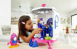 Barbie GXF27 - Vesmírná stanice Vesmírné dobrodružství, Vesmírná panenka, štěně, Pracovní stanice, Vesmírné scény, 20 doplňků, Dárková hračka pro děti od 3 let