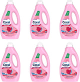 Coral jemný tekutý prací prostředek na vlnu a jemné prádlo, 23 praní, 1,15 litru Prací prostředky Naty Shop Set 6 x 1,15 litru