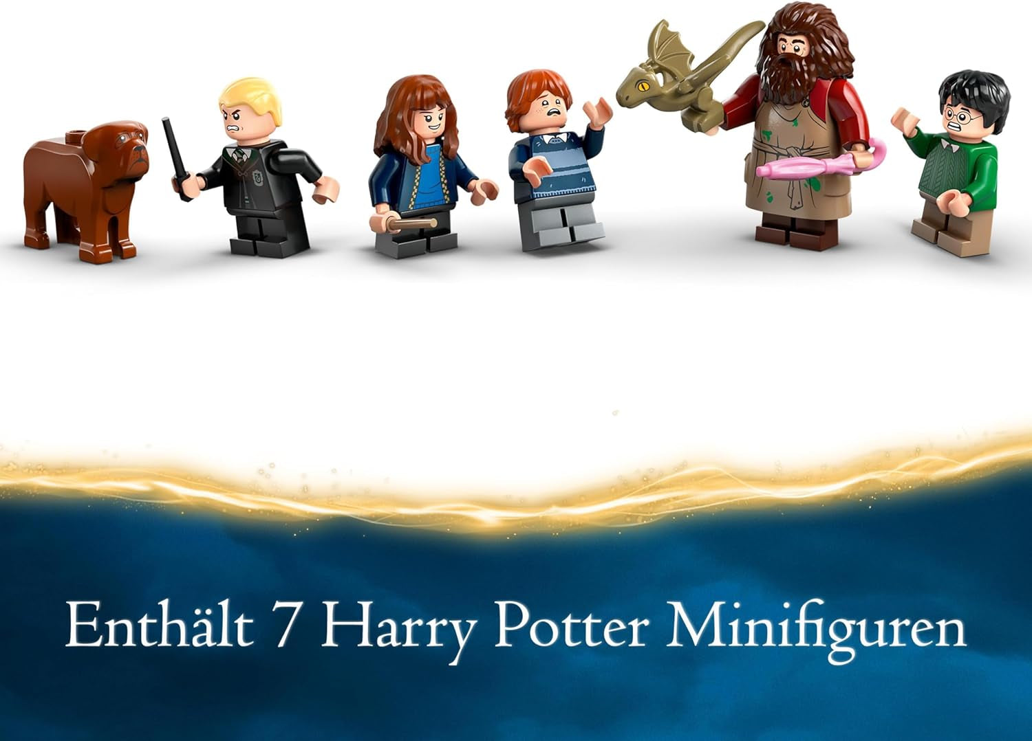 LEGO Harry Potter Hagridova chýše: Nečekaná sada pro návštěvu s 5 minifigurkami a 2 figurkami zvířat, dárek pro ženy a muže, kouzelná dobrodružná hračka, fantasy sada 76428 Stavebnice Beuche den LEGO-Store