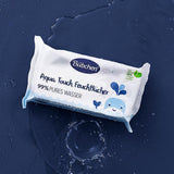 Bübchen Aqua Touch Baby vlhčené ubrousky 144 kusů (3 x 48) - Ubrousky pro péči o citlivou pokožku s 99% čistou vodou, vlhčené ubrousky pro novorozence a děti