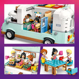 Karavana LEGO Friends, stavebnice na hraní rolí s karavanem, dárek pro dívky od 7 let, kreativní sada se 3 minifigurkami a figurkou fretky 42663 Stavebnice Besuche den LEGO-Store