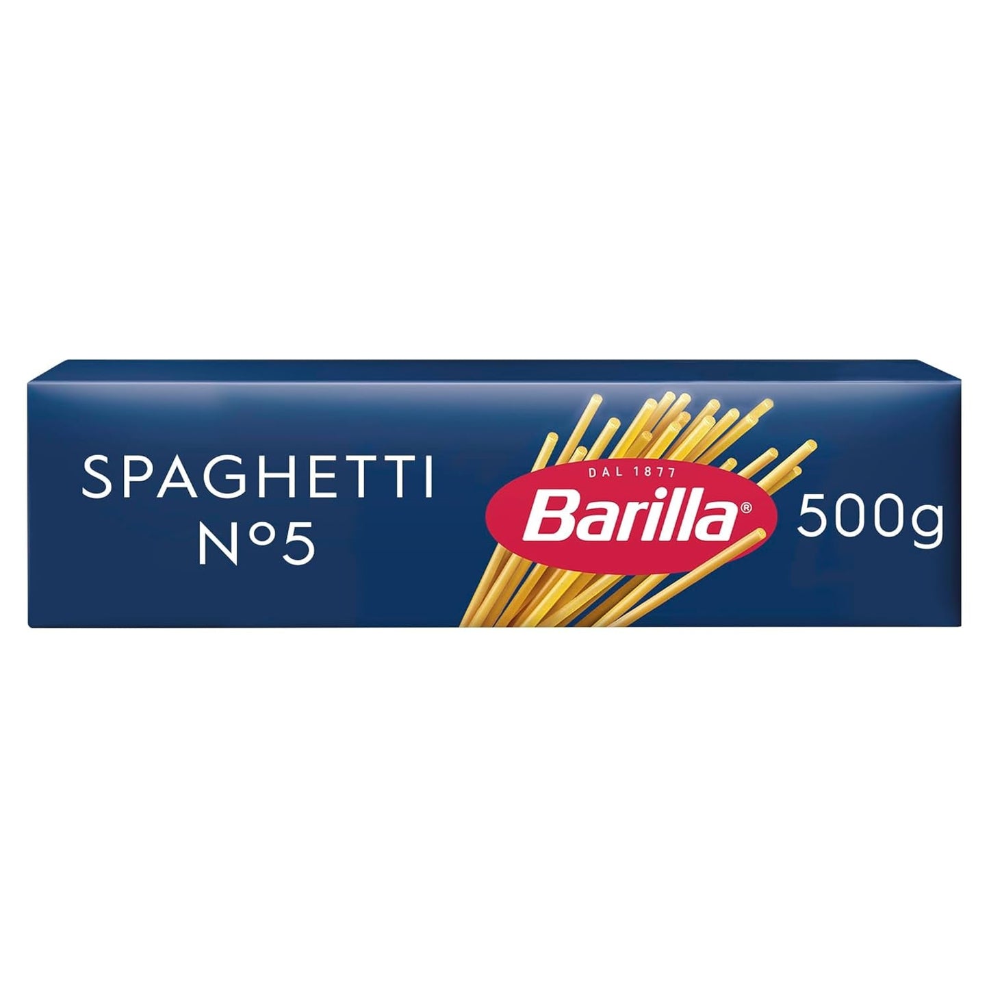 Barilla Pasta Klassische Spaghetti n.5 aus vysoce kvalitní Hartweizen immer al dente, (1 x 500 g), bez chuti