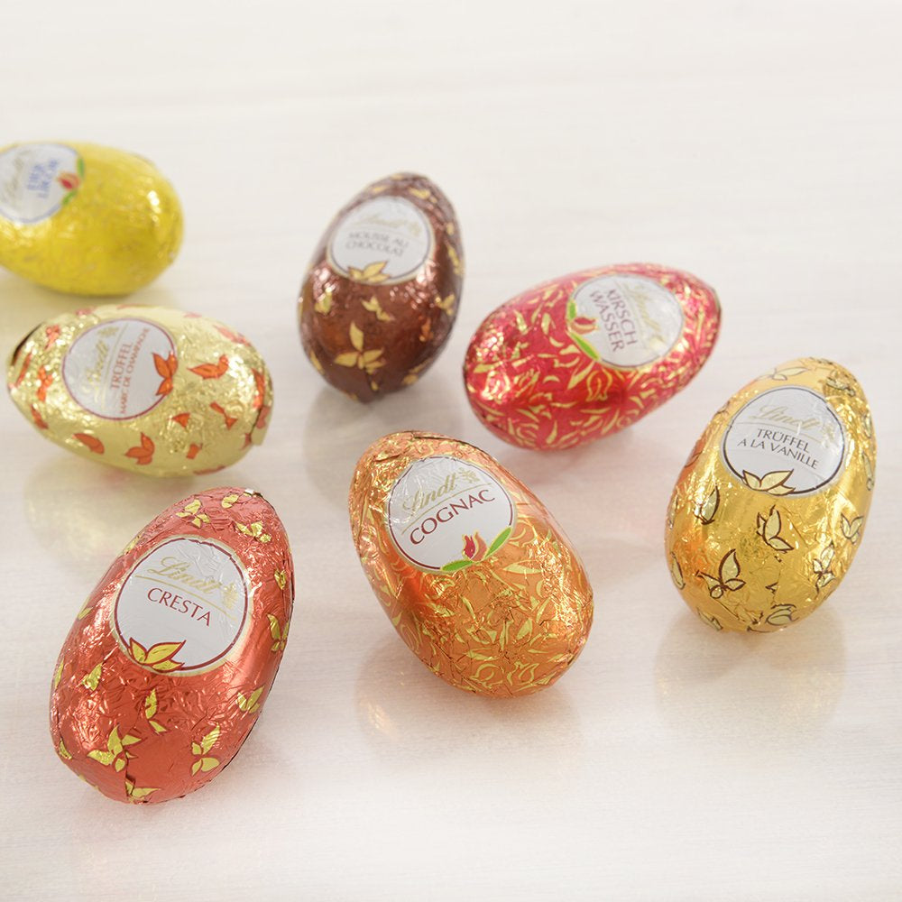 Čokoládová výběrová vajíčka | 288 g | 2 x chocholatá vejce a čokoládové lanýže | 3 x 90 g | Nejlepší lanýže Marc de Champagne v bílé čokoládě | Velikonoční čokoláda | Dárek z čokolády