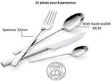Sada příborů Giada pro 6 osob, 24 kusů Kitchen Naty Shop